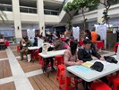 活動現場設置求職防詐騙宣導