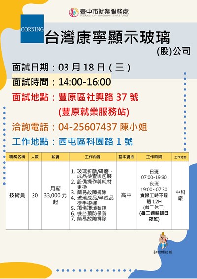 0318台灣康寧單徵