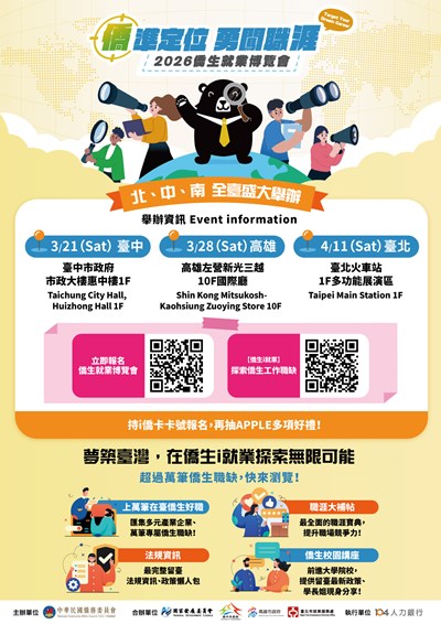 附件3.2026年僑生就業博覽會海報