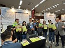 08-台積電資材管理組織郭坤臟副處長、台積電慈善基金會執行長彭冠宇、臺中市政府勞工局局長林淑媛、臺中市就業服務處處長陳靖玟與鋒霈環境科技(股)公司合影