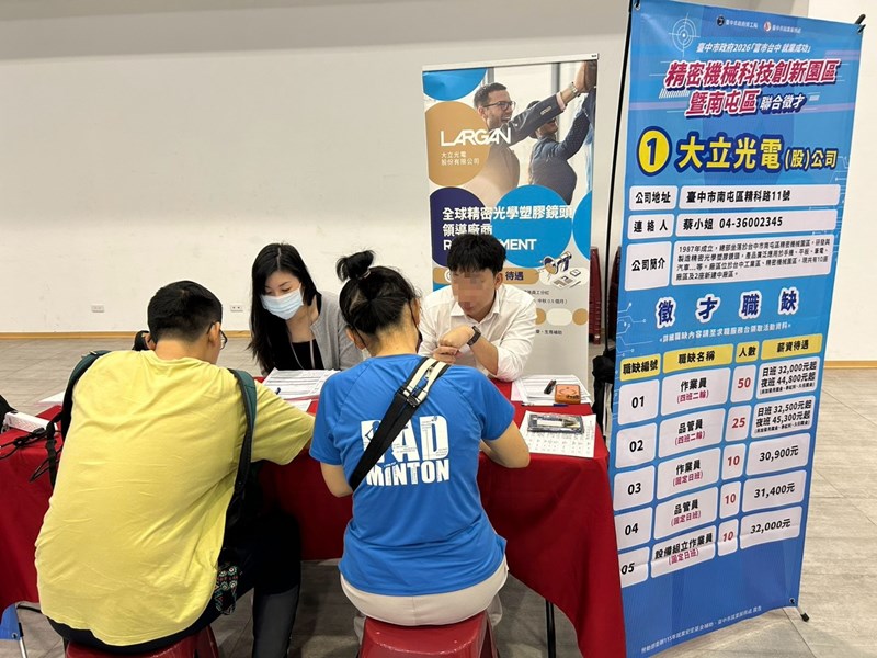 廠商叫號面試中