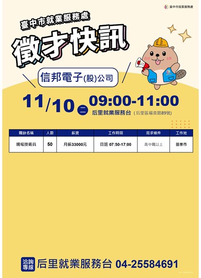 1110信邦電子單徵DM